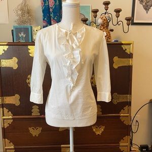 Vintage Blouse with Ruffle Detailing